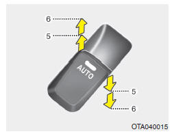 Subida/bajada automática de la ventanilla (opcional) (ventanilla del conductor)