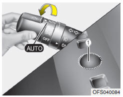 Posición de luces automáticas (opcional)
