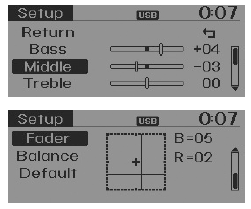 Ajustes del audio