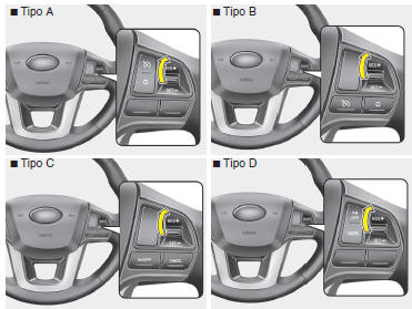 Para aumentar la velocidad del control de crucero