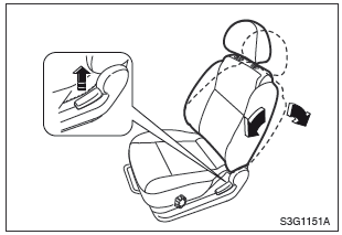 Ajuste de reclinación de asiento delantero