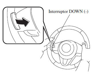 Usando el interruptor de cambio del volante