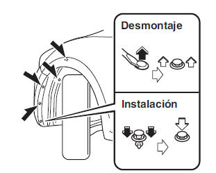 Luces de señal de viraje delanteras, Luces de marcha diurna * /Luces de posición (Con faros halógenos)