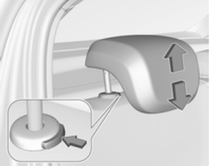 Reposacabezas traseros, ajuste de la altura