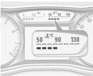 Indicador de temperatura del refrigerante del motor