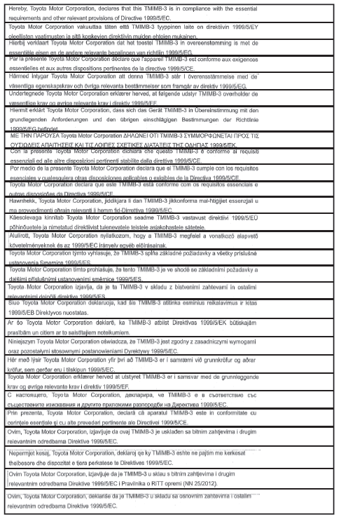 Certificaciones del sistema inmovilizador del motor (vehículos con sistema de llave inteligente)