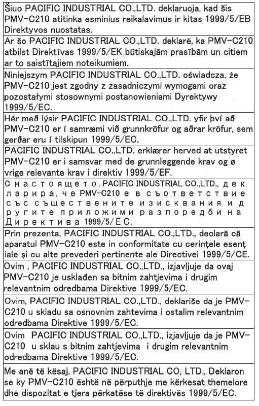 Certificación del sistema de aviso de la presión de los neumáticos