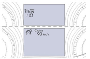 Indicaciones en el cuadro de a bordo